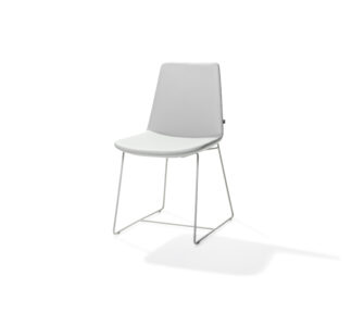 Rafael Sled Base Chair White 1