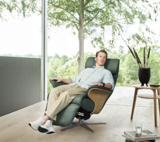 Stressless Adam Sirius Paloma Sage Green Brushed Natural Oak 2