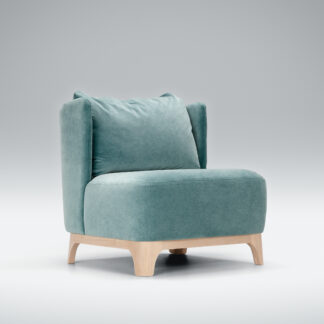 ALMA studio armchair malibu velvet4 turquoise 2