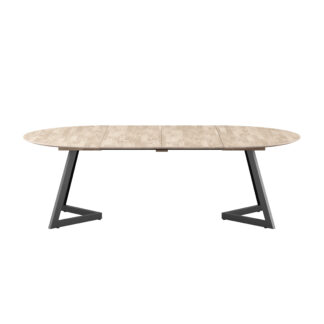 LIV 2154 010052 Ellis Diningtable D140x75cm oak white oil 2 ext