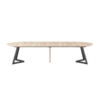 LIV 2154 010052 Ellis Diningtable D140x75cm oak white oil 4 ext